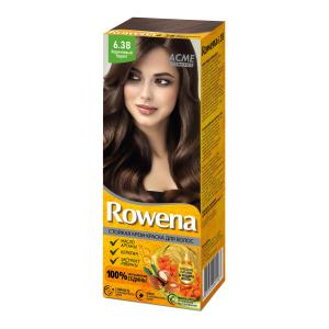 Крем-краска для волос Rowena тон 6.38 аммиачная  экстракт рябины , кератин, масто арганы  ACMEcosmetics