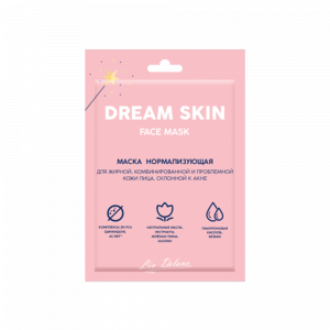 Маска Dream Skin нормализующая для жирн.комб.и пробл.кожи лица скл.к акне 10г Белгейтс/120/ОПТ