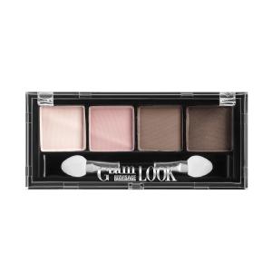 Тени для век LUXVISAGE Glam Look (4-х цветные) 01 Молочный шоколад