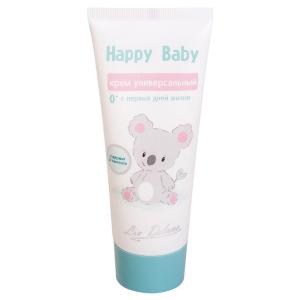 Крем универсальный для детей Happy Baby увлажнение успокаивающий эффект  экстракты чистотела, алоэ-вера,миндальное масло Liv Delano