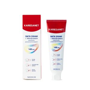 Паста зубная KARIESANET с аминофторидом 100 г Модум