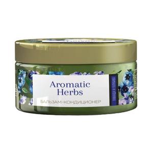 Бальзам-кондиционер для волос AROMATIC HERBS  питание сильные и гладкие экстракты лаванды и голубики Romax