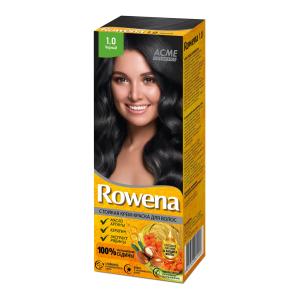 Крем-краска для волос Rowena тон 1.0 аммиачная  экстракт рябины , кератин, масто арганы  ACMEcosmetics