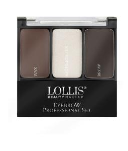 Тени для бровей LOLLIS Eyebrow Professional Set тон 03 Dark 5г Меркер Косметика/24/ОПТ