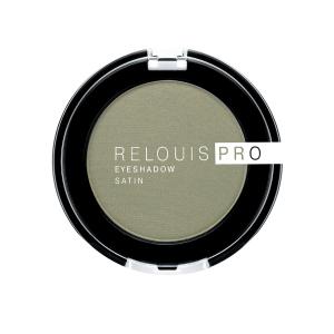 Тени для век PRO EYESHADOW SATIN Relouis зеленый 35 green tea  сатиновый финиш