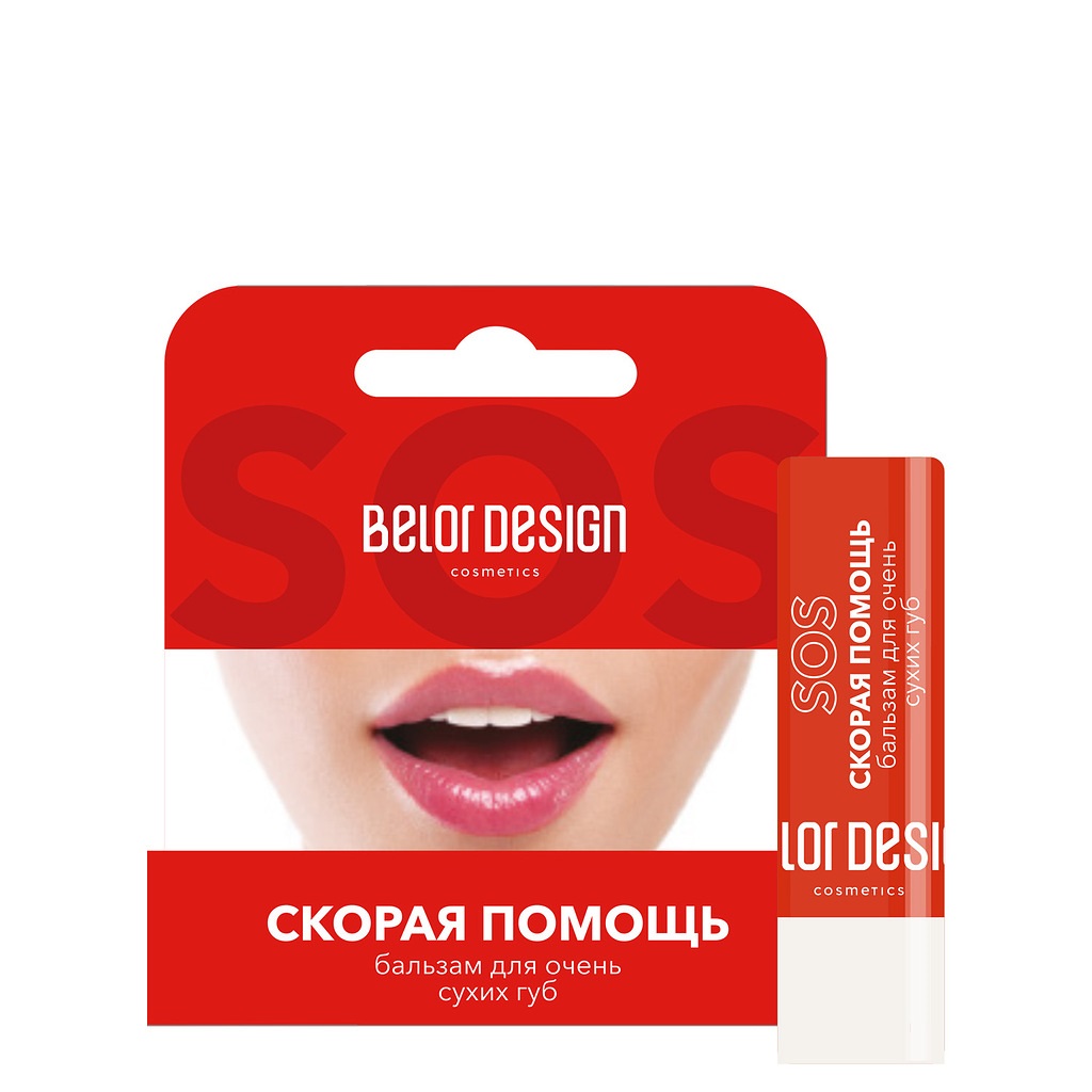 Бальзам для губ "Скорая помощь" для очень сухих губ, BelorDesign, 4г.