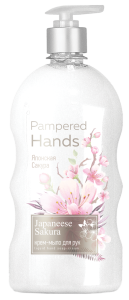 Крем-мыло Pampered Hands  японская сакура Ромакс 650г 