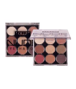 Тени для век LOLLIS Nude Eyeshadow Palette 9 Colors 16 г Меркер Косметика/12/ОПТ