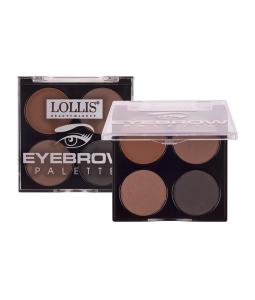 Тени для бровей LOLLIS Eyebrow Palette 01 16г Меркер Косметика/12/ОПТ