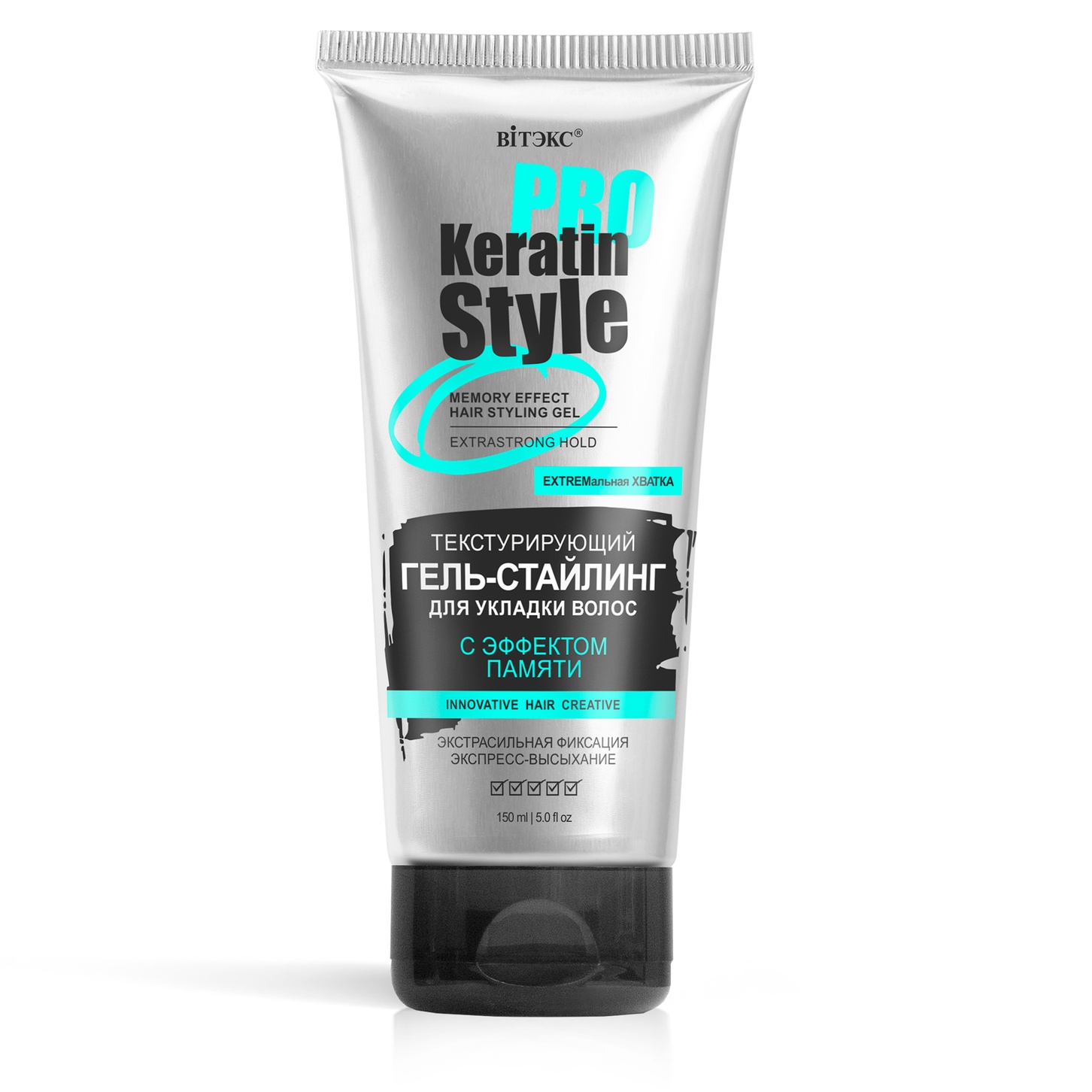 Гель-стайлинг Keratin pro Style для укладки волос с эфф.памяти экстрасильн.фикс.150мл Витэкс/20/М