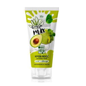 Крем-мусс для тела и рук Смузи miх алоэ+авокадо 180 мл Белорэк