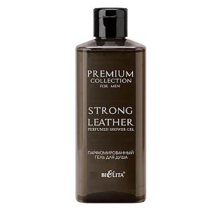 Гель для душа Premium Collection For Men Парфюмированный Strong Leather 400мл Белита