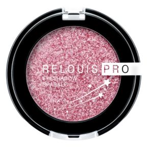 Тени для век Relous pro Relouis розовый тон:03 candy pink  эффект сияния