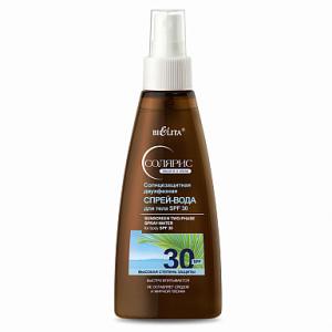 Спрей-вода для тела Солярис new SPF-30 солнцезащитная двухфазная 150 мл Белита/15/ОПТ