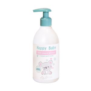 Мыло жидкое с первых дней жизни для детей Happy Baby увлажнение успокаивающий эффект  экстракты мелиссы, алоэ-вера, пшеницы Liv Delano