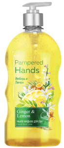 Мыло жидкое Pampered Hands имбирь и лимон Ромакс 650г