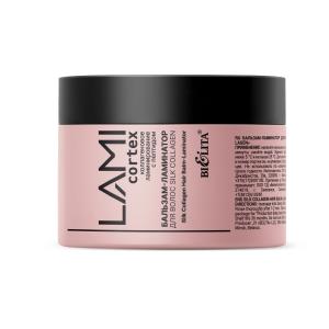 Бальзам-ламинатор Lamicortex для волос "Silk Collagen" 300мл Белита
