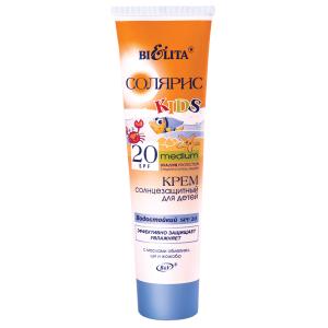 Крем солнцезащитный для детей SPF 20 водостойкий 100мл Белита 