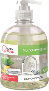 Мыло жидкое Happy House Лемонграсс 500 г Фабрика Ромакс