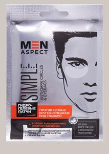 Патчи MEN ASPECT SIMPLE Anti-Dark Circles and Eyebags гидрогелевые  2 шт Модум