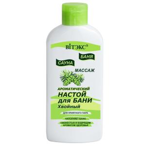 Ароматический настой для бани БАНЯ.САУНА.МАССАЖ Хвойный 285мл BITЭКС
