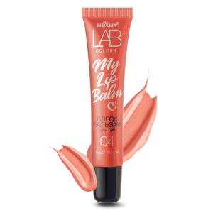 Блеск-бальзам для губ  Lab colour Белита оранжевый 04 fizzy peach  влажный блеск