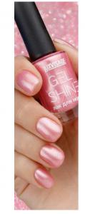 Лак для ногтей Gel Shiine тон 107 Розовый с серебристым шиммером LUXVISAGE/6/ОПТ