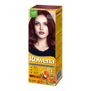 Крем-краска для волос Rowena  тон 4.65 аммиачная  экстракт рябины , кератин, масто арганы  ACMEcosmetics
