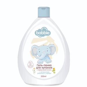 Гель-пенка для купания для детей Babbie увлажнение  противовоспалительный экстракты череды и ромашки Romax