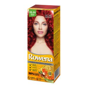 Крем-краска для волос Rowena тон 66.46 аммиачная  экстракт рябины , кератин, масто арганы  ACMEcosmetics