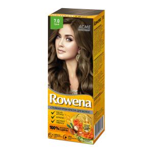 Крем-краска для волос Rowena тон 7.0 аммиачная  экстракт рябины , кератин, масто арганы  ACMEcosmetics