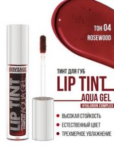 Тинт для губ LIP TINT AQUA GEL с гиалуроновым комплексом тон 04 Rosewood 3,4г/LUXVISAGE/6/М