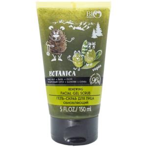 Гель-скраб д/лица BOTANICA обновляющий Кедр.орех,базилик,олива" 150мл Матбеа
