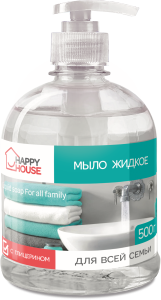 Мыло жидкое Happy House Для всей семьи 500 г Фабрика Ромакс
