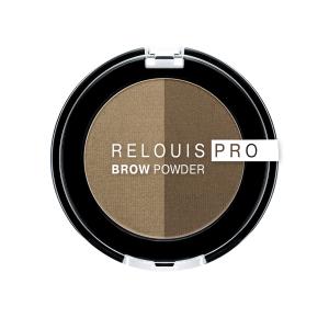 Тени для бровей Relous pro Relouis бежевый тон:01 blonde 