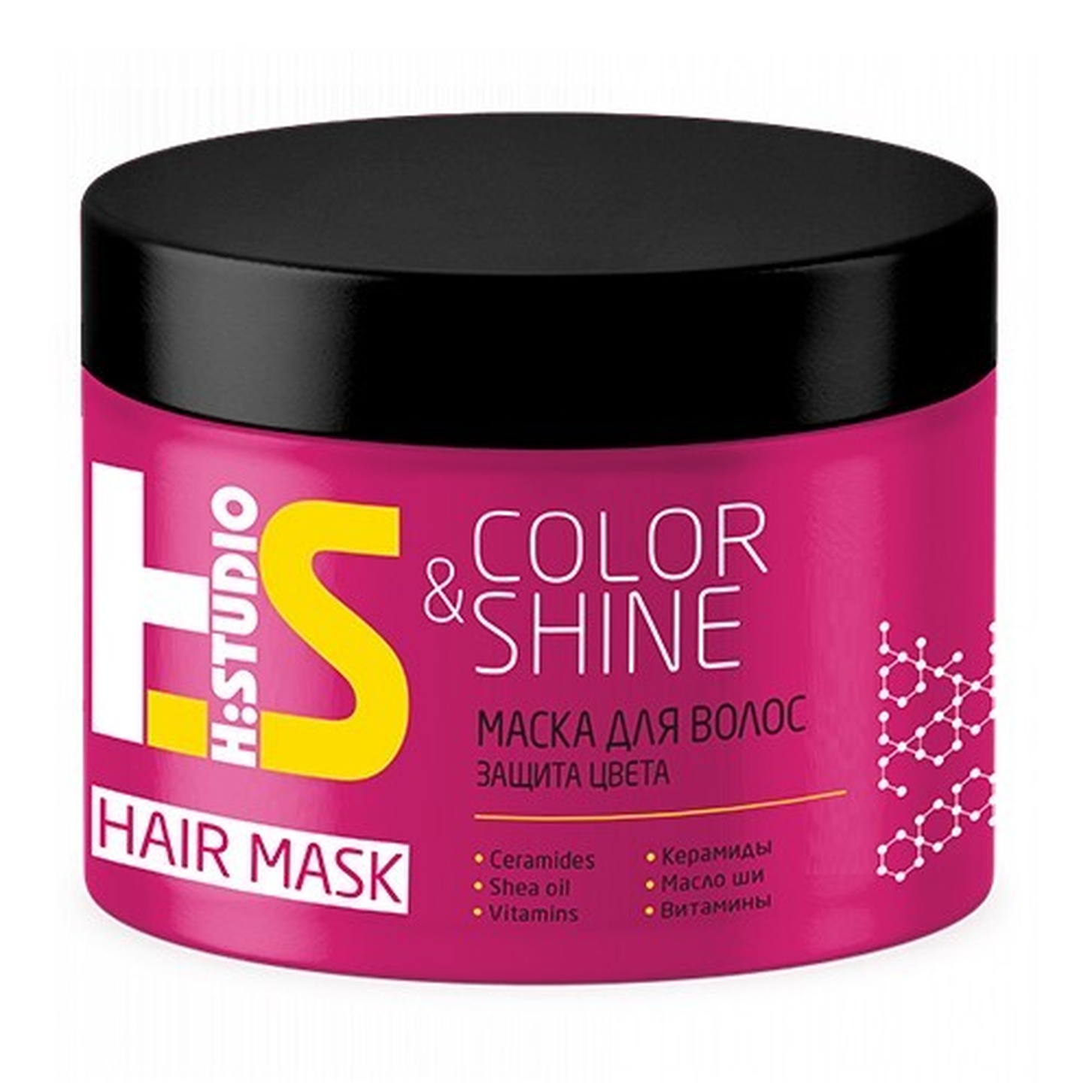 Маска для волос H:Studio защиты цвета Color&Shine 300г Ромакс/12/ОПТ