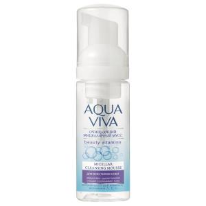Мицеллярный мусс Agua Viva detox  витамины а,с,е, d-пантенол, аллантоил Romax