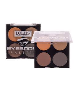 Тени для бровей LOLLIS Eyebrow Palette 02 16г Меркер Косметика/12/ОПТ