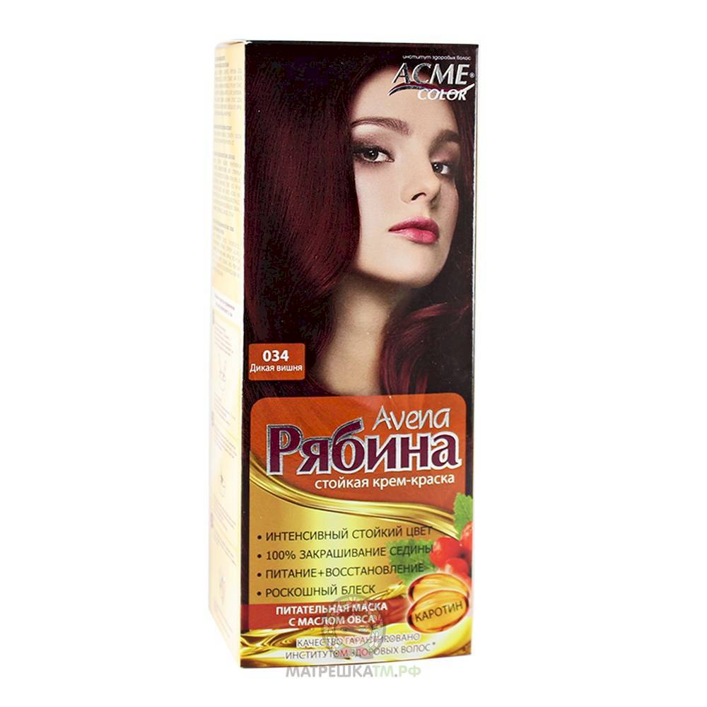 Крем-краска для волос Рябина Avena тон 034 Дикая вишня ACMEcolor